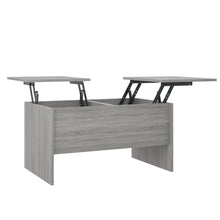 Salontafel 80X50X42,5 Cm Bewerkt Hout Eikenkleurig Grijs sonoma