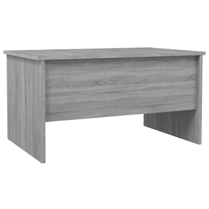 Salontafel 80X50X42,5 Cm Bewerkt Hout Eikenkleurig Grijs sonoma