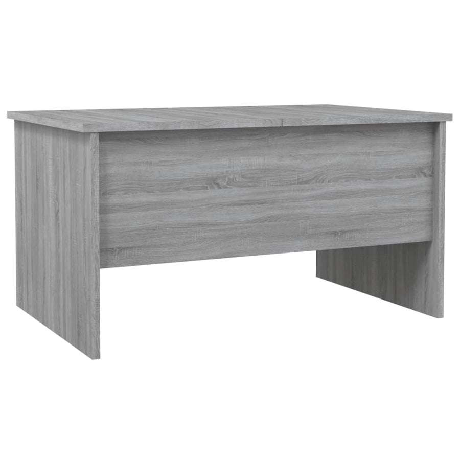 Salontafel 80X50X42,5 Cm Bewerkt Hout Eikenkleurig Grijs sonoma
