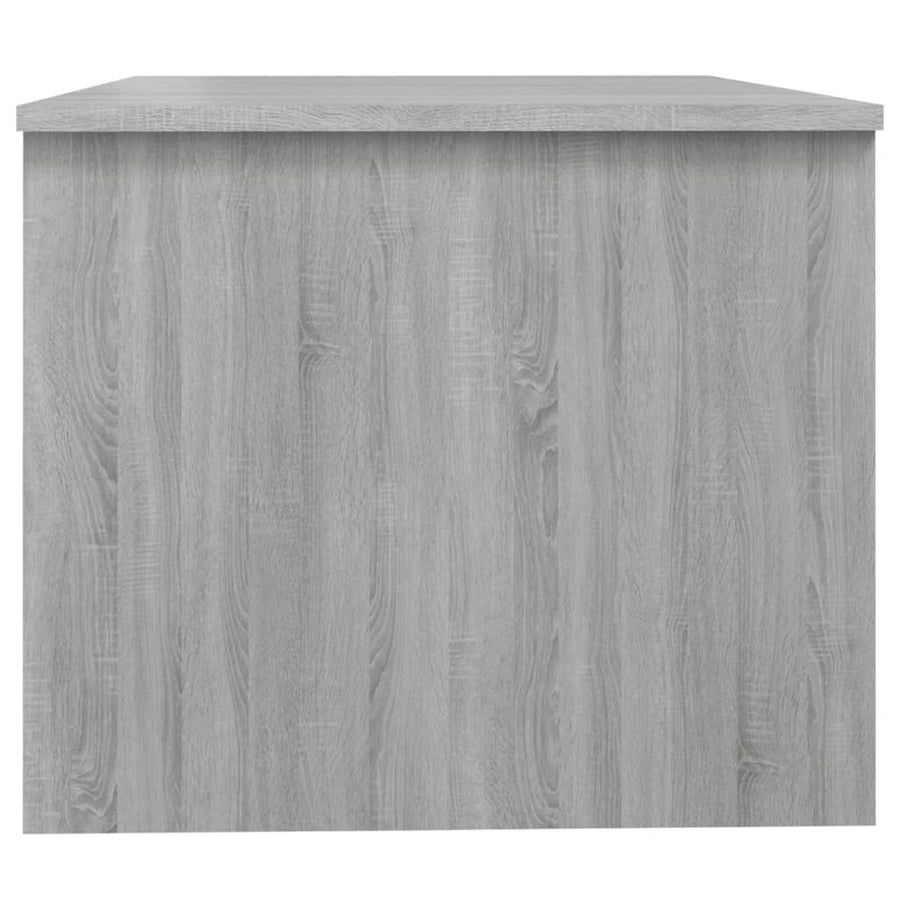 Salontafel 80X50X42,5 Cm Bewerkt Hout Eikenkleurig Grijs sonoma