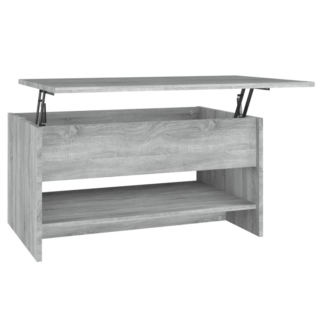 Salontafel 80x50x40 cm bewerkt hout grijs sonoma eiken grey snoma