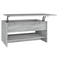 Salontafel 80x50x40 cm bewerkt hout grijs sonoma eiken grey snoma