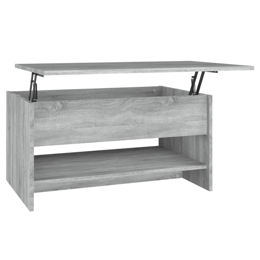 Salontafel 80x50x40 cm bewerkt hout grijs sonoma eiken grey snoma