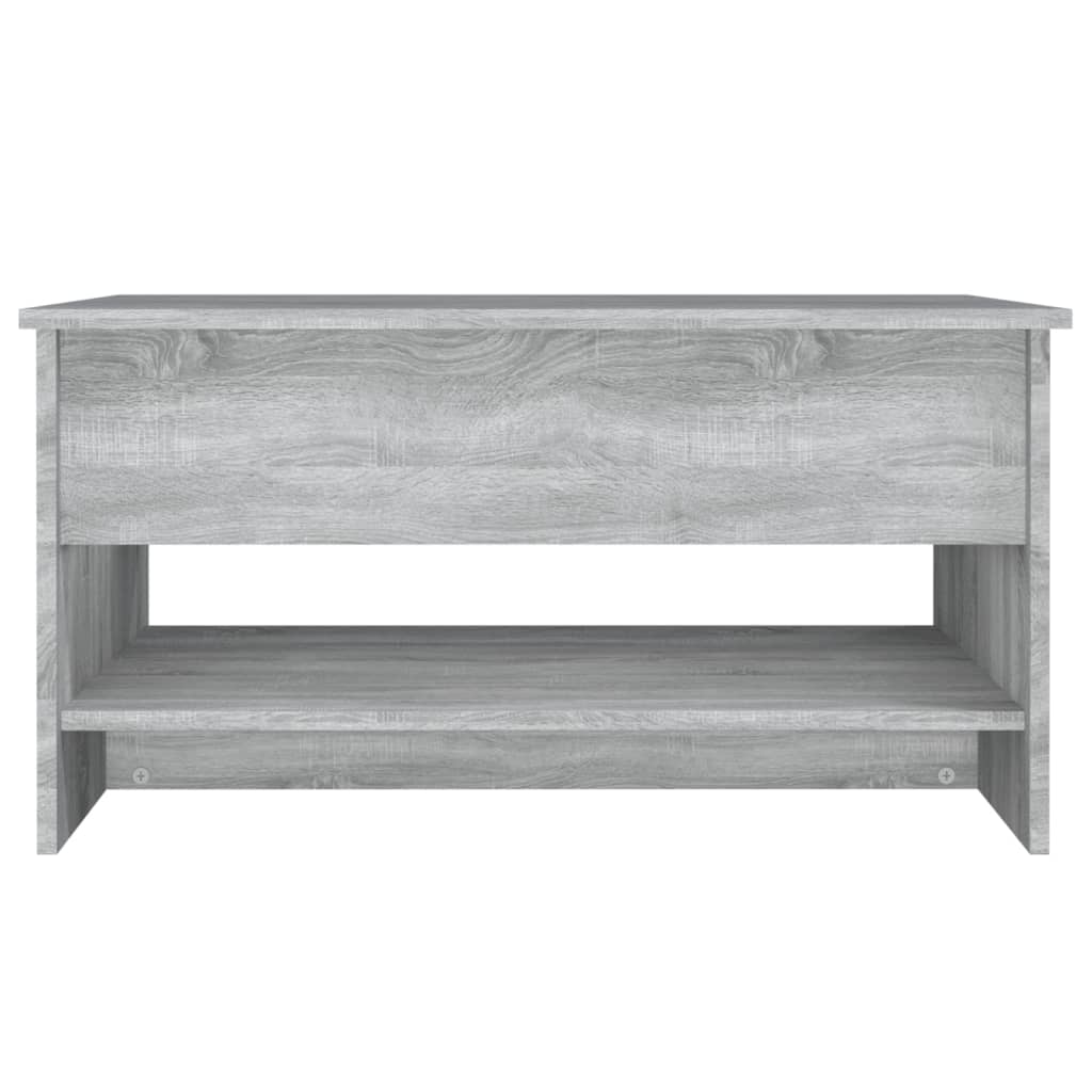 Salontafel 80x50x40 cm bewerkt hout grijs sonoma eiken grey snoma