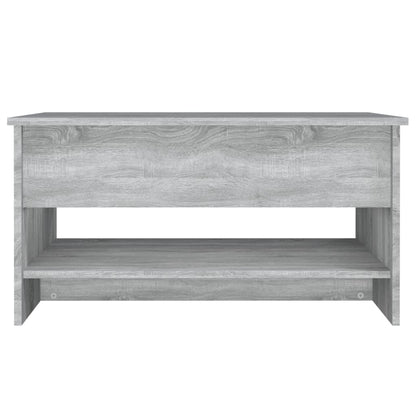 Salontafel 80x50x40 cm bewerkt hout grijs sonoma eiken grey snoma