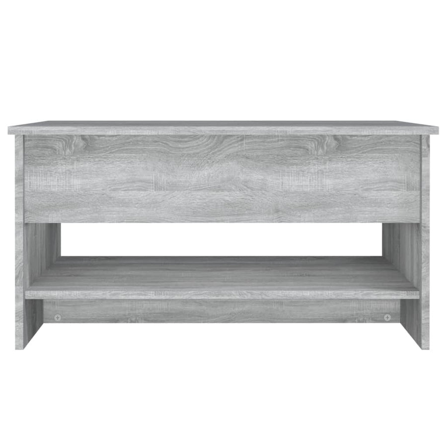 Salontafel 80x50x40 cm bewerkt hout grijs sonoma eiken grey snoma