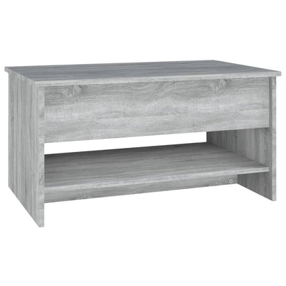 Salontafel 80x50x40 cm bewerkt hout grijs sonoma eiken grey snoma