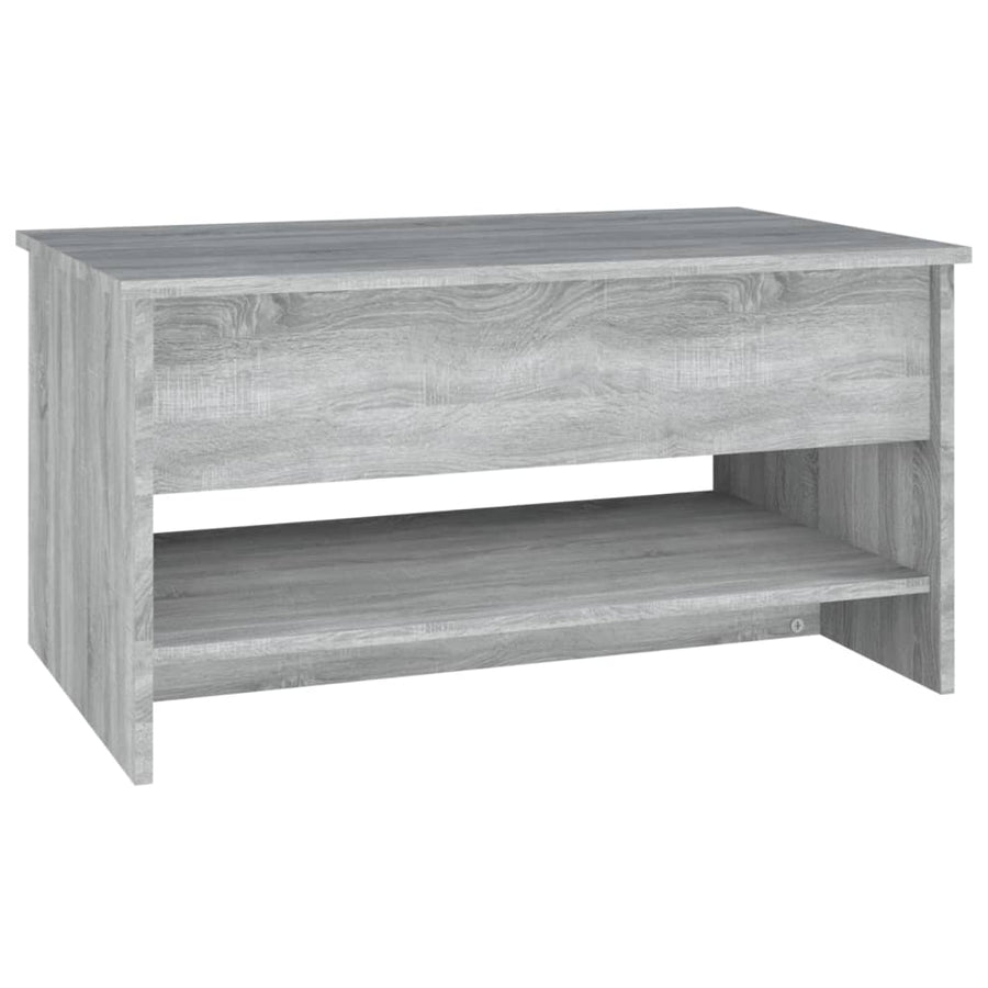 Salontafel 80x50x40 cm bewerkt hout grijs sonoma eiken grey snoma