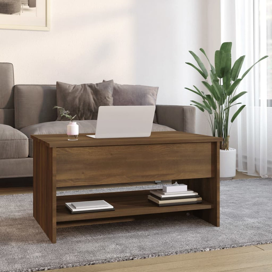 Salontafel 80X50X40 Cm Bewerkt Hout 80 x 50 x 41.5 cm