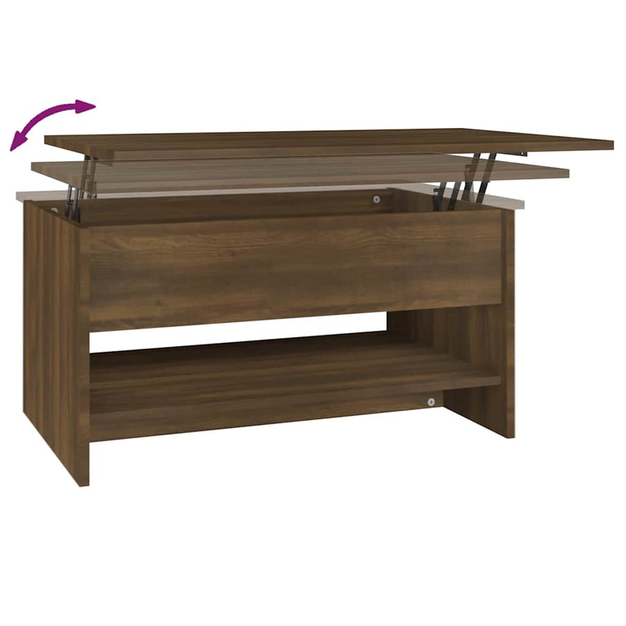 Salontafel 80X50X40 Cm Bewerkt Hout 80 x 50 x 41.5 cm