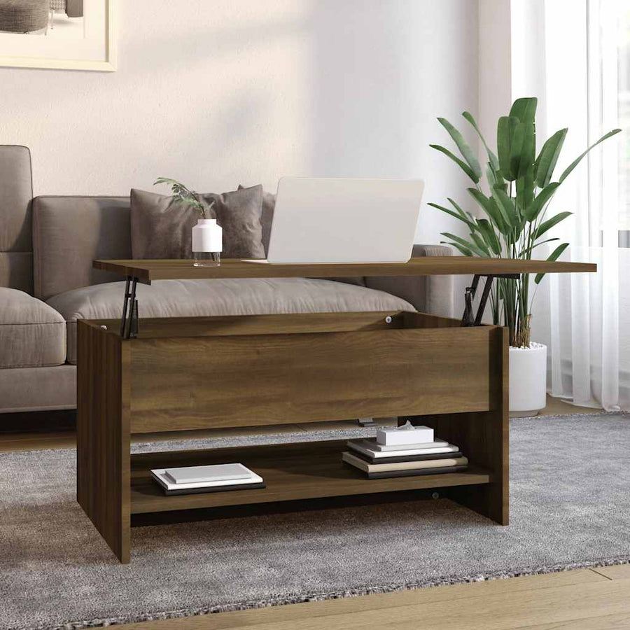 Salontafel 80X50X40 Cm Bewerkt Hout 80 x 50 x 41.5 cm