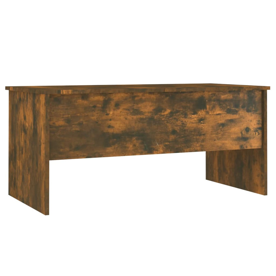 Salontafel 02X50,5X46,5 Cm Bewerkt Hout Kleurig Gerookt eiken