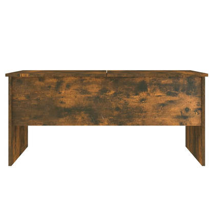 Salontafel 02X50,5X46,5 Cm Bewerkt Hout Kleurig Gerookt eiken