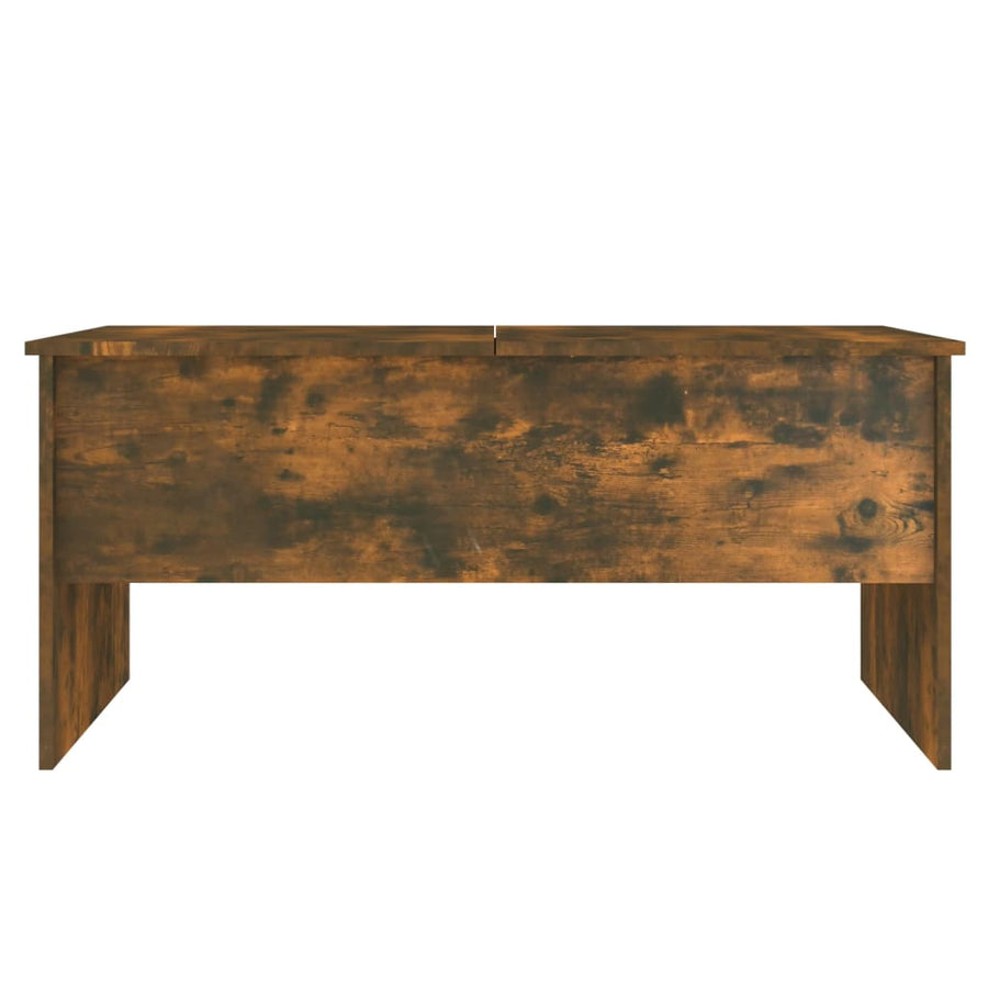 Salontafel 02X50,5X46,5 Cm Bewerkt Hout Kleurig Gerookt eiken