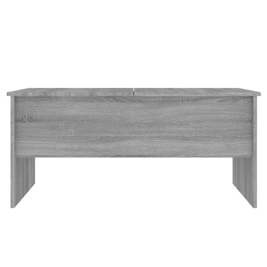 Salontafel 102X50,5X46,5 Cm Bewerkt Hout Eiken Grijs sonoma