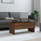 Salontafel 102x50,5x46,5 cm bewerkt hout bruin