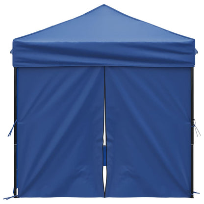 Partytent Inklapbaar Met Zijwanden 2X2 M Blauw 2 x 2 m