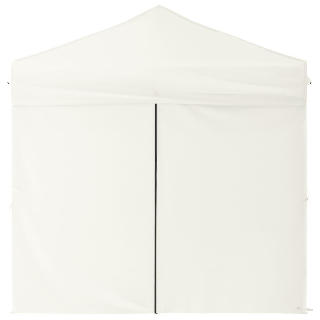 Partytent Inklapbaar Met Zijwanden Kleurig 2 x 2 m Crème