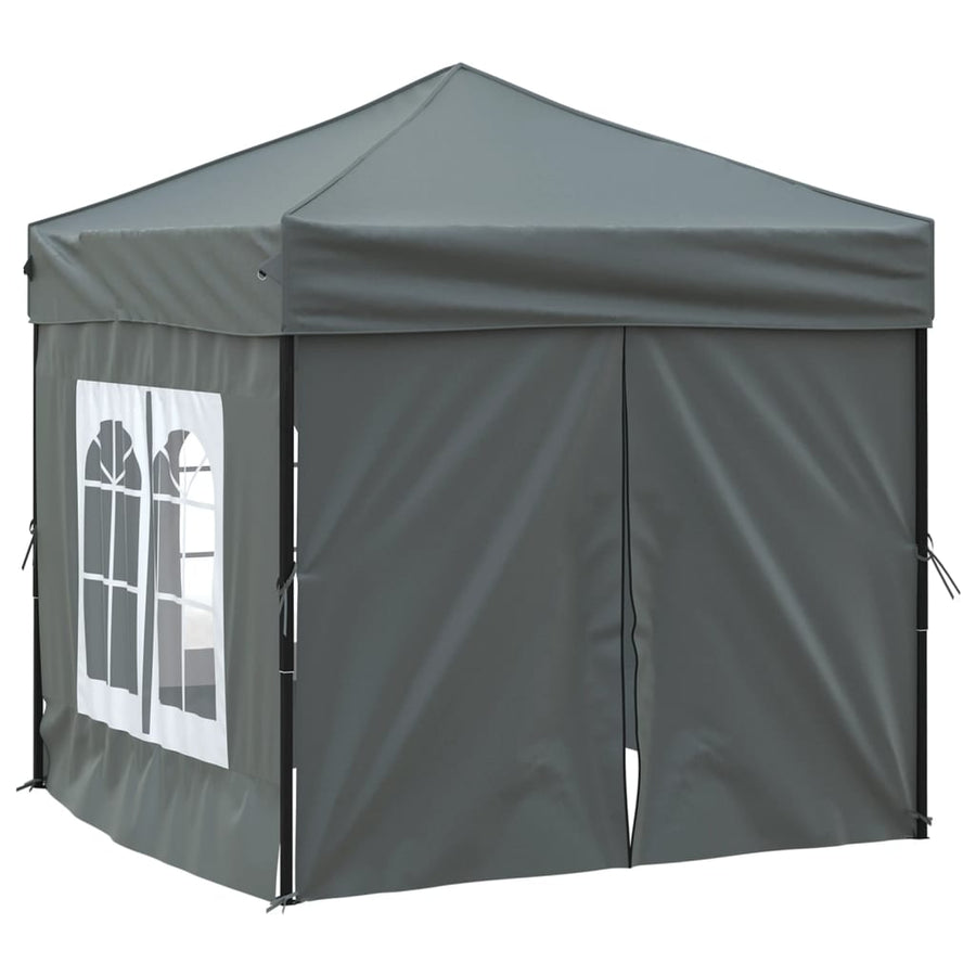 Partytent Inklapbaar Met Zijwanden Kleurig 2 x 2 m Antraciet