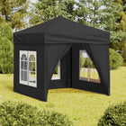 Partytent 2x2 m antraciet inklapbaar met zijwanden
