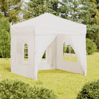 Folding party tent with sidewalls 2x2 m white