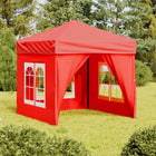 Pop-up Gazebo with Side Walls 2x2 m Red