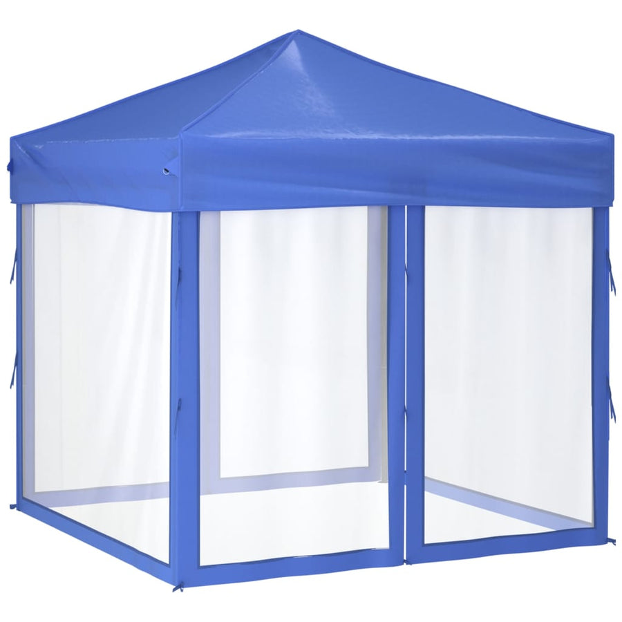 Partytent Inklapbaar Met Zijwanden 2X2 M Blauw