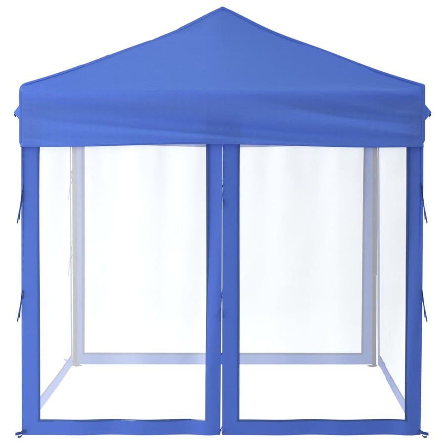 Partytent Inklapbaar Met Zijwanden 2X2 M Blauw