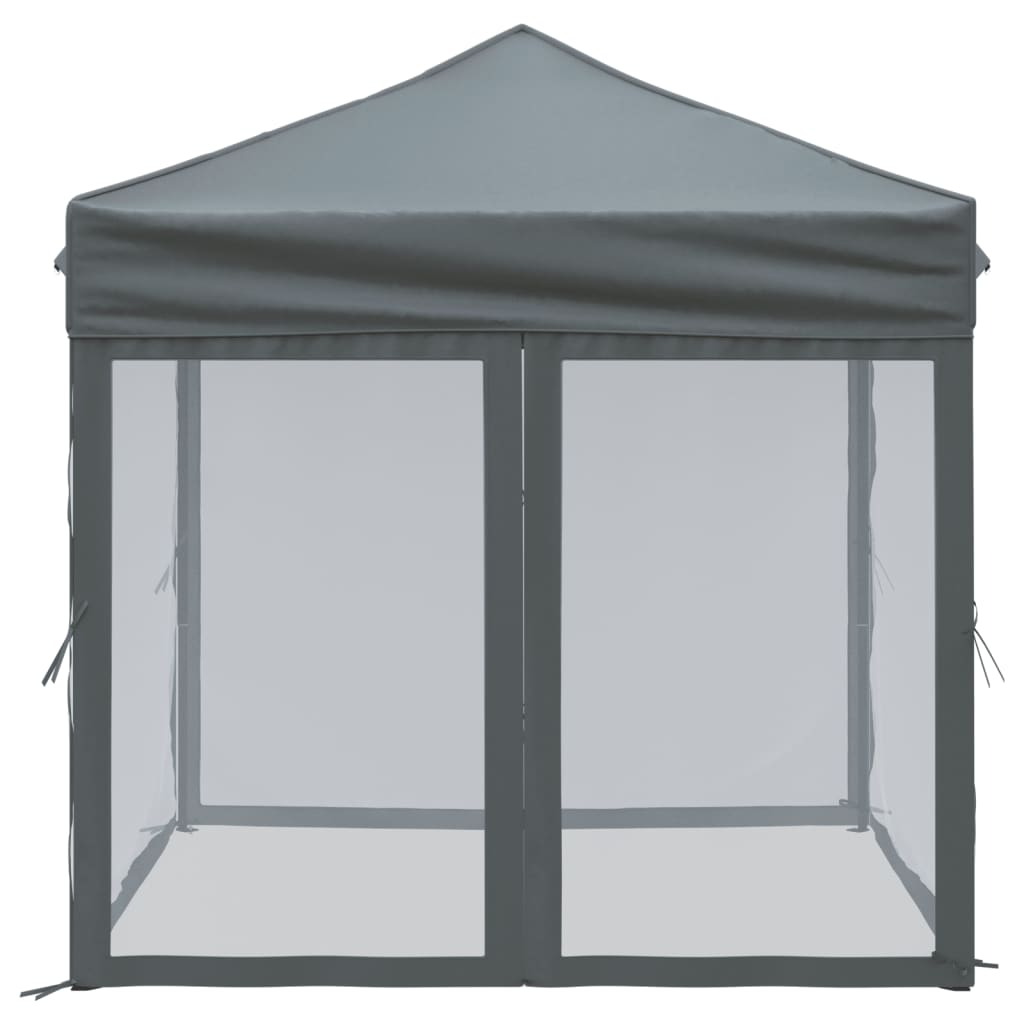 Partytent Inklapbaar Met Zijwanden Kleurig 2 x 2 m Antraciet