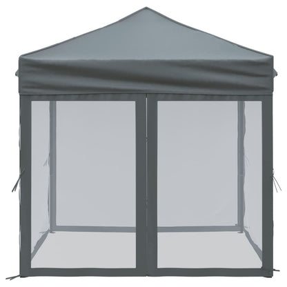 Partytent Inklapbaar Met Zijwanden Kleurig 2 x 2 m Antraciet