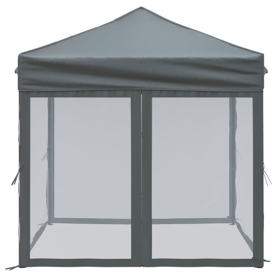 Partytent Inklapbaar Met Zijwanden Kleurig 2 x 2 m Antraciet