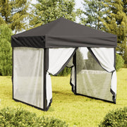 Partytent 2x2 m antraciet met zijwanden