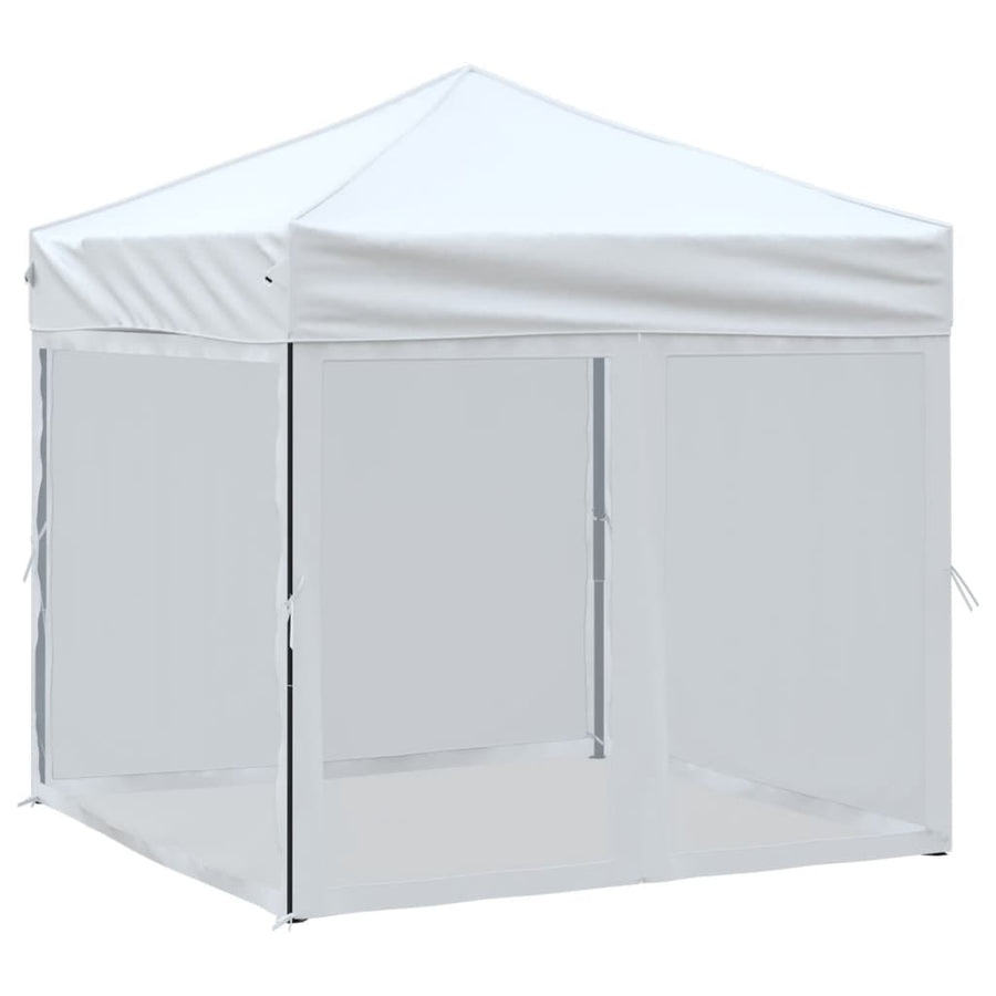 Partytent Inklapbaar Met Zijwanden 2 x 2 m Wit