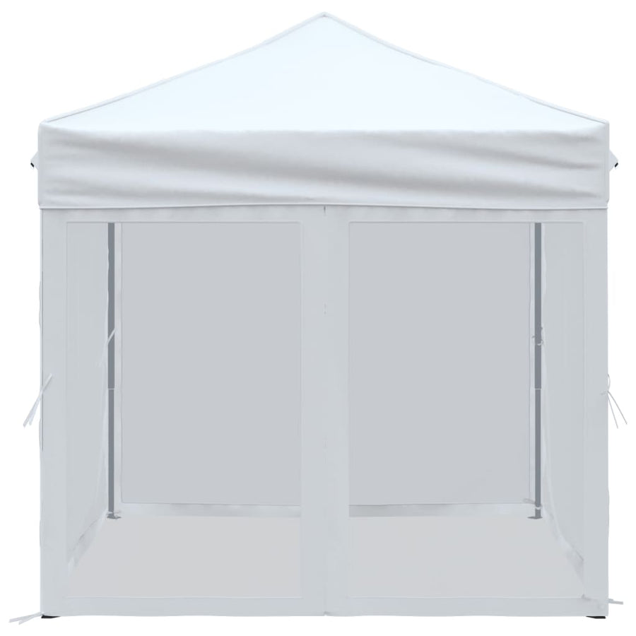 Partytent Inklapbaar Met Zijwanden 2 x 2 m Wit
