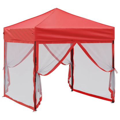 Partytent Inklapbaar Met Zijwanden 2 x 2 m Rood