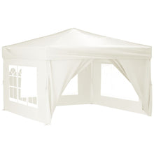 Partytent Inklapbaar Met Zijwanden Kleurig 3 x 3 m Crème