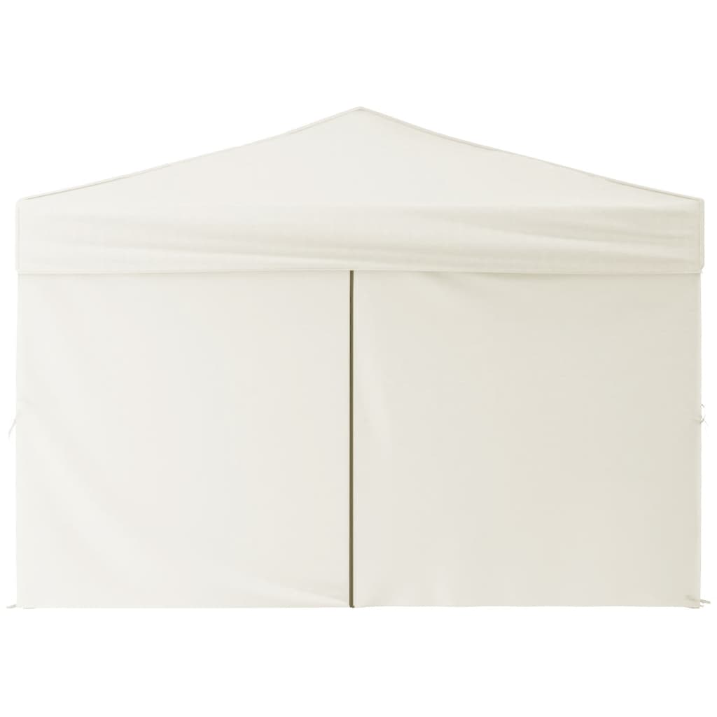 Partytent Inklapbaar Met Zijwanden Kleurig 3 x 3 m Crème