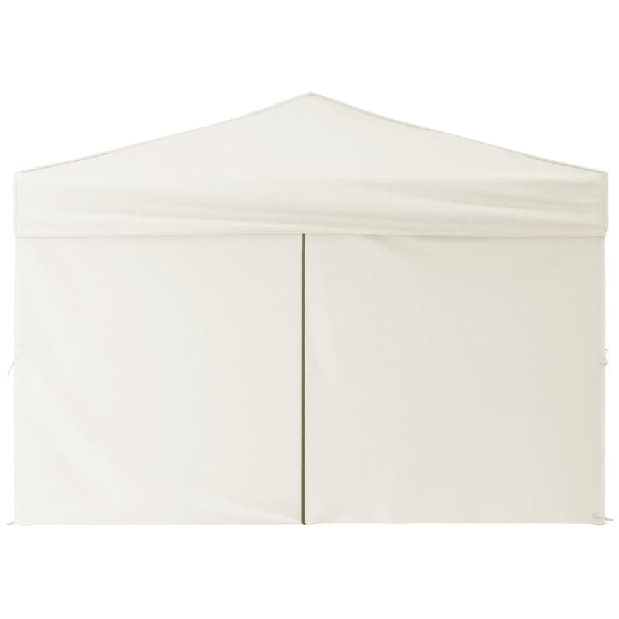 Partytent Inklapbaar Met Zijwanden Kleurig 3 x 3 m Crème