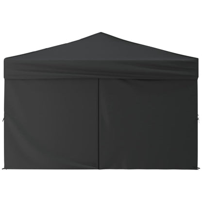 Partytent Inklapbaar Met Zijwanden Kleurig 3 x 3 m Antraciet