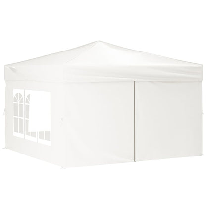 Partytent Inklapbaar Met Zijwanden 3 x 3 m Wit