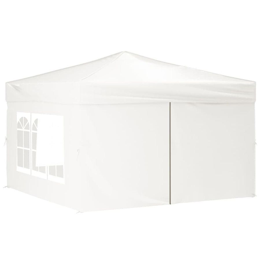 Partytent Inklapbaar Met Zijwanden 3 x 3 m Wit