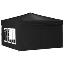 Partytent Inklapbaar Met Zijwanden 3 x 3 m Zwart