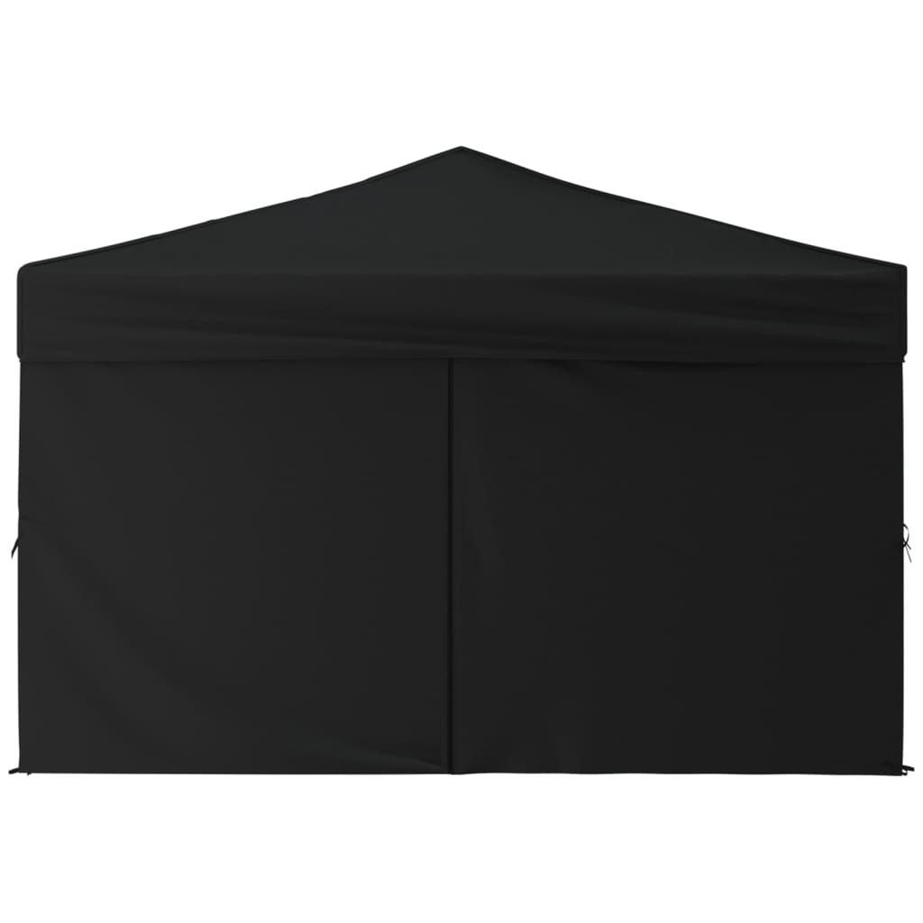 Partytent Inklapbaar Met Zijwanden 3 x 3 m Zwart