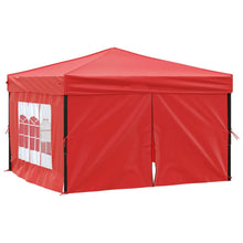 Partytent Inklapbaar Met Zijwanden 3X3 M Rood 3 x 3 m