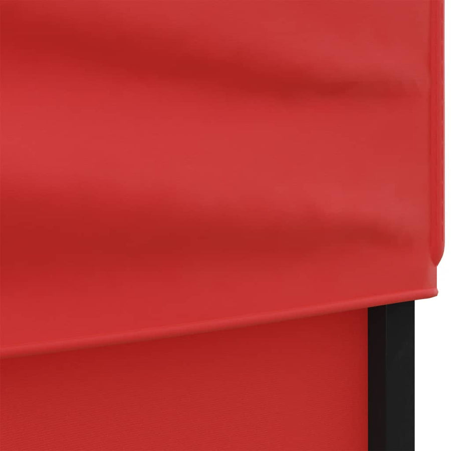 Partytent Inklapbaar Met Zijwanden 3X3 M Rood 3 x 3 m
