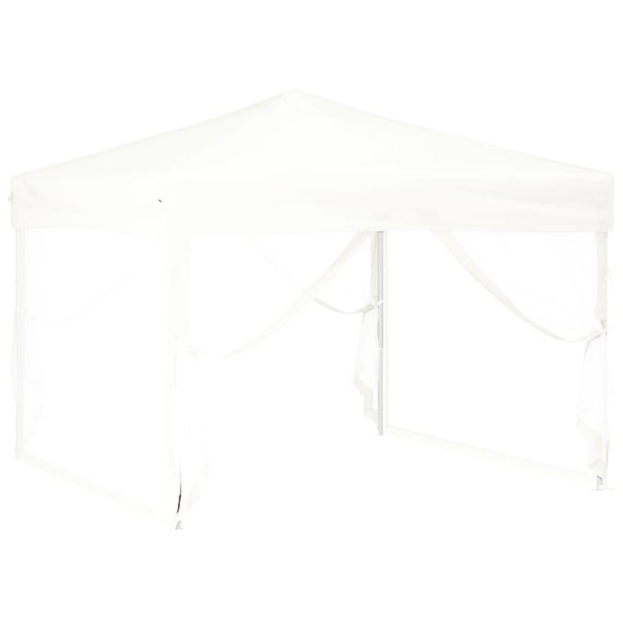 Partytent Inklapbaar Met Zijwanden 3 x 3 m Wit