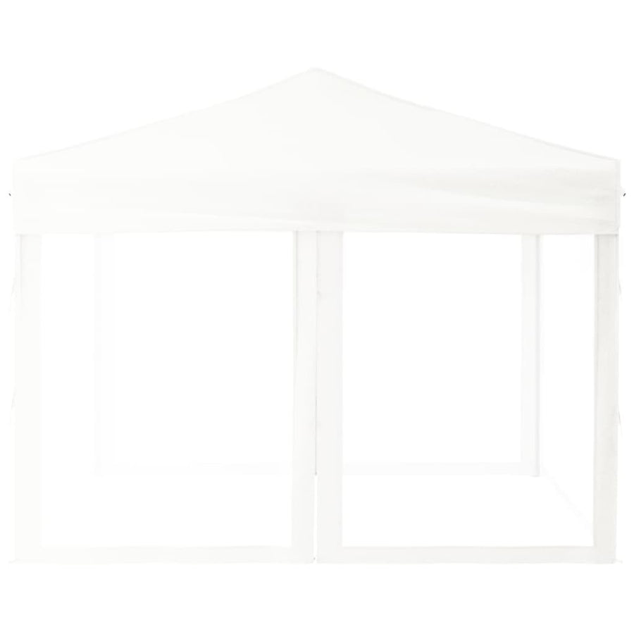 Partytent Inklapbaar Met Zijwanden 3 x 3 m Wit
