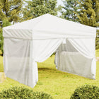 Pop-up Gazebo with Side Walls 3x3 m White