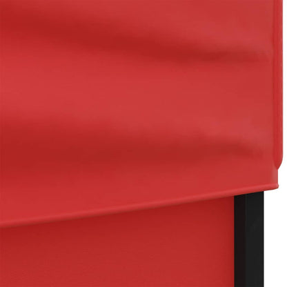 Partytent Inklapbaar Met Zijwanden 3X3 M Rood 3 x 3 m