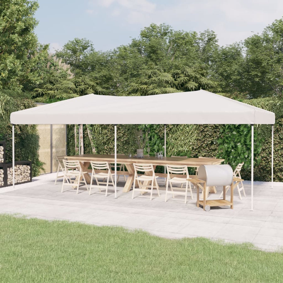 Partytent inklapbaar 3x6 m wit 3 x 6 m Wit